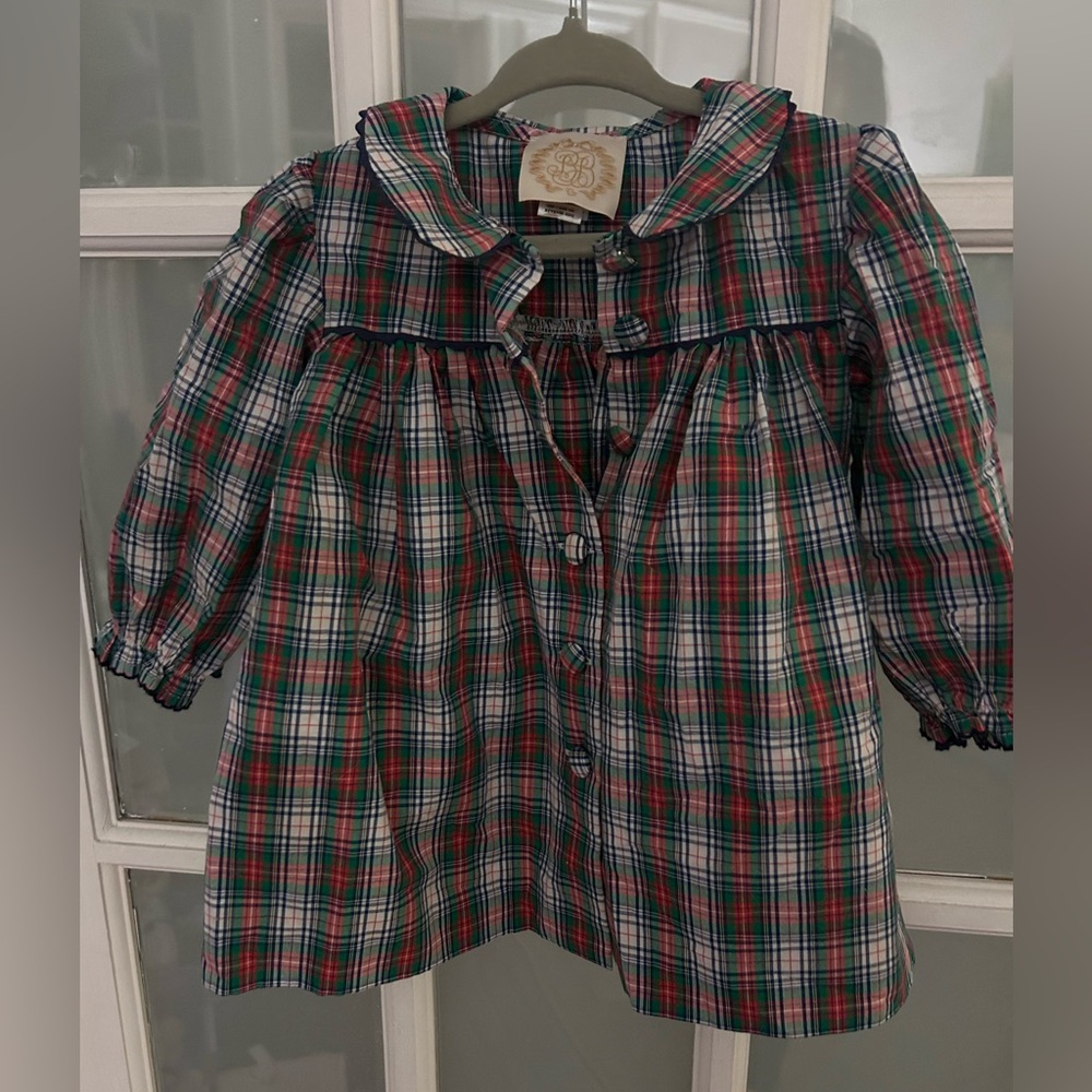 The Beaufort Bonnet Company Red and Green Plaid Dress